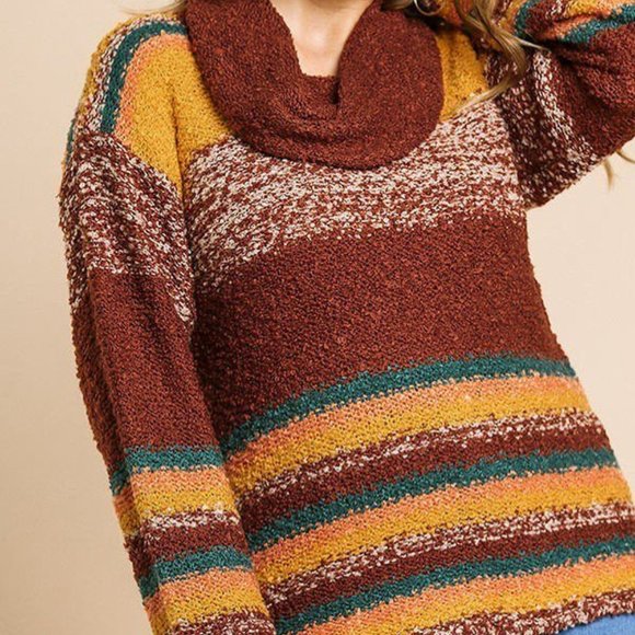 Oversized Fall Colored Sweater - Picture 4 of 4